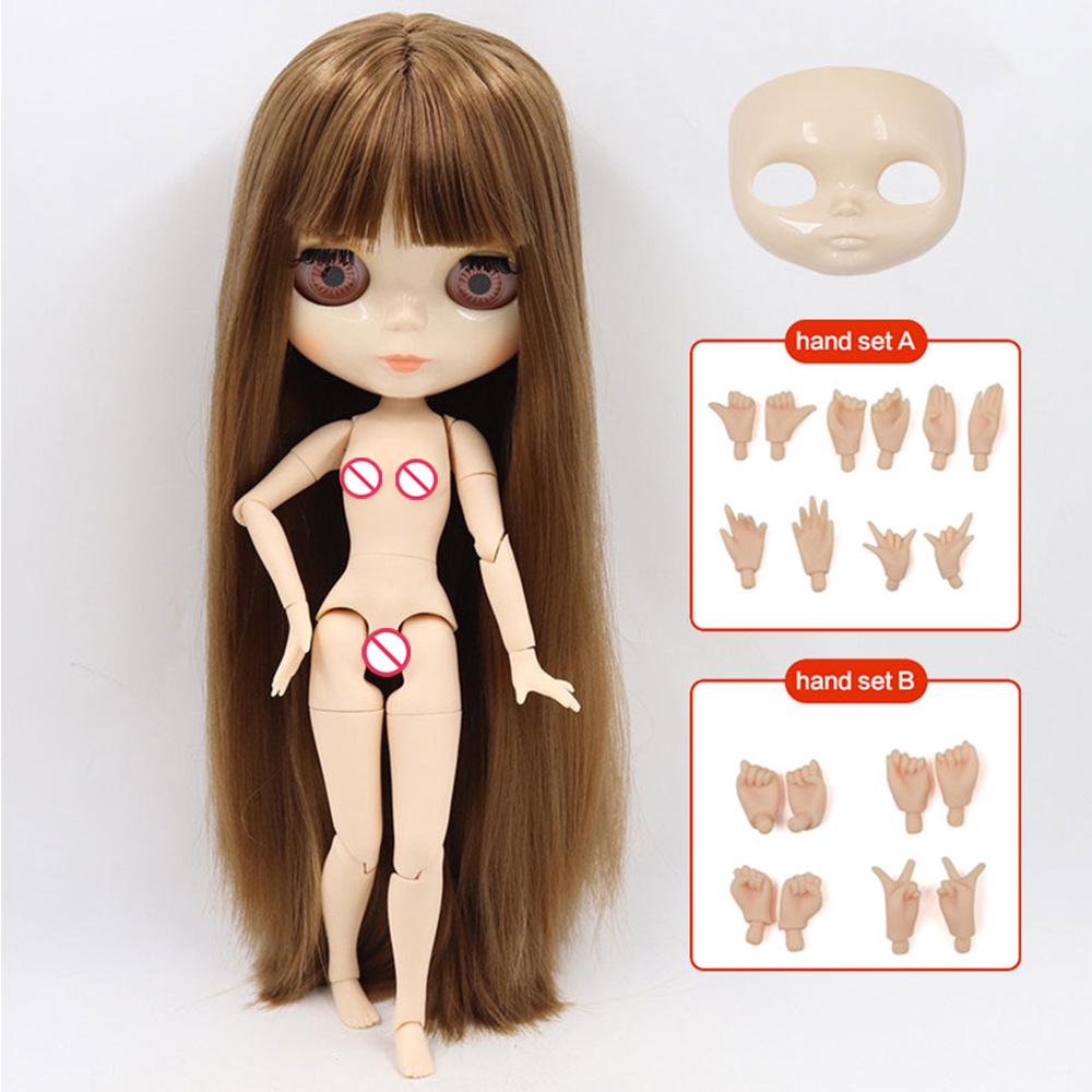 ICY DBS Кукла Блайз Шарнирное тело 30 см BJD Игрушка Белое глянцевое лицо и матовое лицо с дополнительными руками AB и панелью 1/6 DIY Модная кукла
