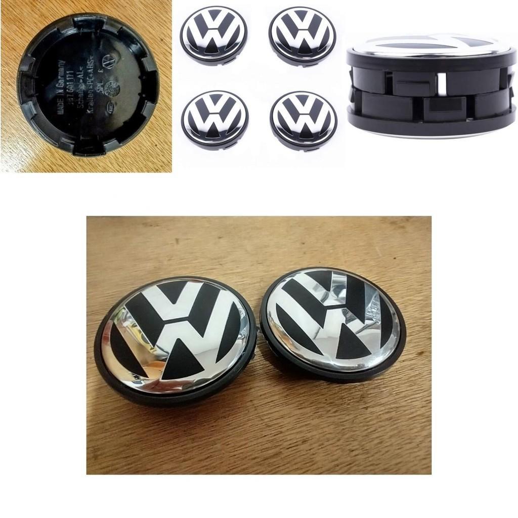 Volkswagen Hub Cover 2.6in High Gloss Finish Strong Abs Plastic Perfect Replacement For Lost Badges