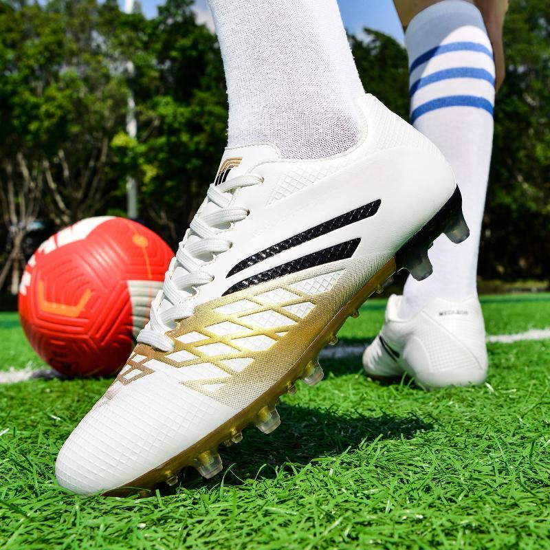 Мужские футбольные бутсы большого размера с длинным гвоздем, противоскользящие и износостойкие, из искусственного TPR, детские футбольные бутсы для улицы