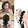 2pcs Fashion Anti -Slip Dot Ribbon Headband Elegant Scarf Hair Tie Versatile Braided Hair Accessories for Women Girls