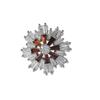 Crystal Snowflake High -End Fashion Metal Brooch Brooch Female Color Sun Flower Anti -Glare Brooch Accessories