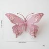 25Cm Sparkling Butterfly Christmas Tree Ornament Handmade Plastic Mesh Elegant Holiday Home Party Decorations