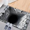 3D стереоскопический напольный коврик из кристаллического бархата для прихожей - грязеотталкивающий и простой в уходе.