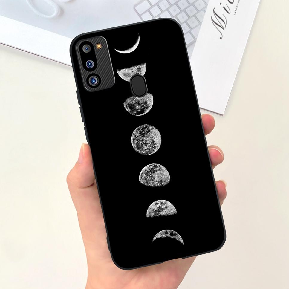 For Samsung Galaxy M21 2021 Case Cute Cat Fashion Girl Soft Silicone Cover For Samsung M21 2021 SM-M215G Bumper Phone Case Funda