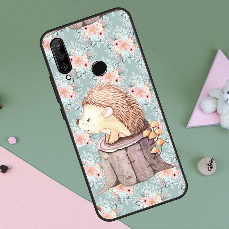 Животное Ежик Для Huawei P40 P20 P30 Lite P60 Pro Nova 10 9 SE 5T 12i 12s 11i Y91 Y90 Y60 Y70 Y72 Y61 Чехол