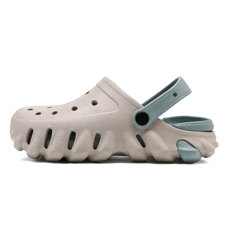 Пляжные тапочки для мужчин Hole Shoes Slipproof Eva Designer Luxury Casual Sandals Man Cheap Liquidation Original Summer Sale