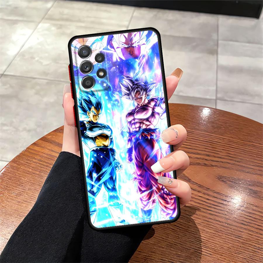 Чехол для Samsung Galaxy A14 A15 A16 A12 A05 A30 A70 Note 20 Ultra 10+ 9 8 A13 A50 A06 Задняя крышка телефона Dragon Ball Goku Vegeta