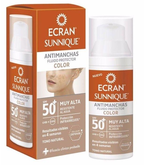Fluide Solaire - Sunnique - Color Ecran - SPF 50+ - 50 ml - Anti-Tâches