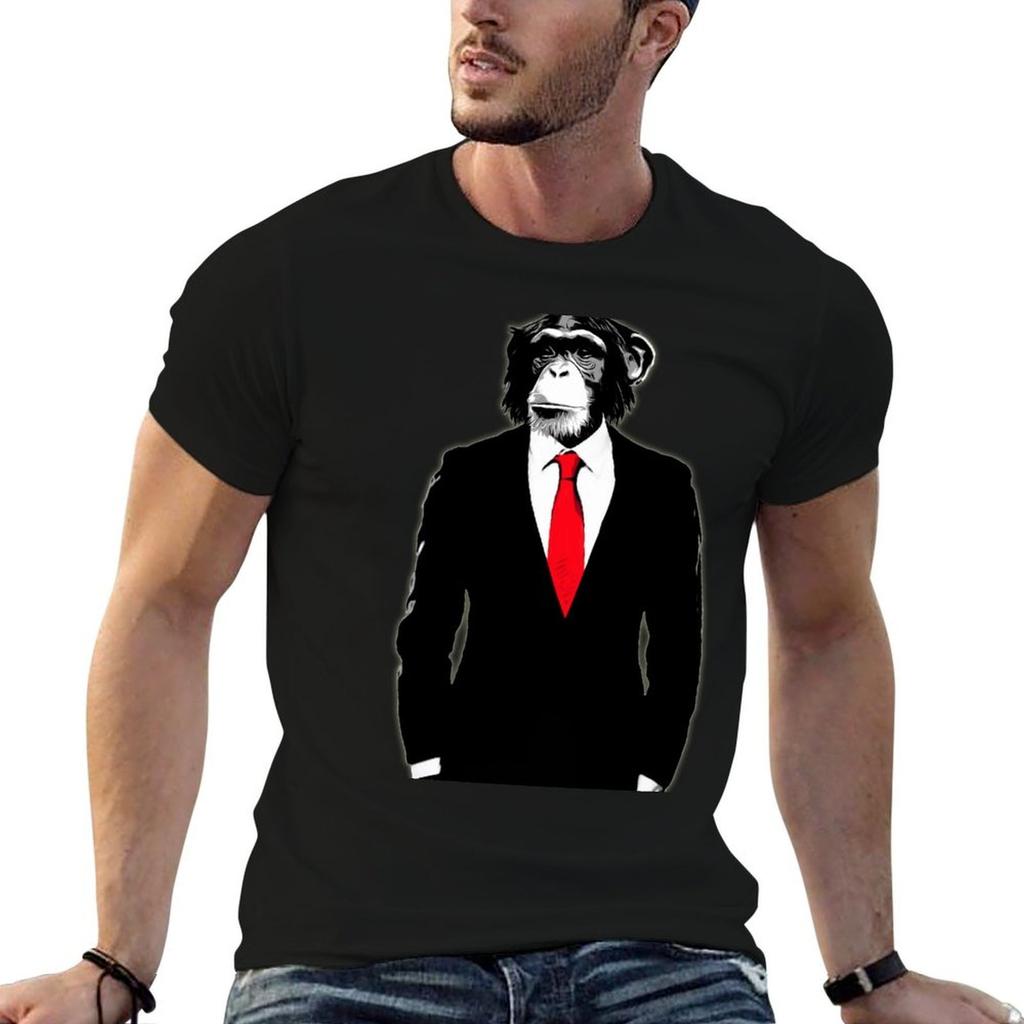Domesticated Monkey Tshirt Work Daily Short Sleeve Top