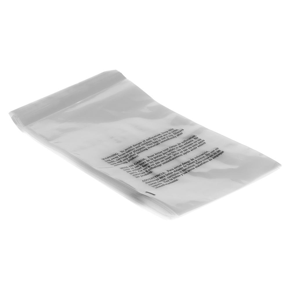 100pcs Cookies 6'' X 9'' Cello Bag Clear Suffocation Warning Poly Bags Self Sealing