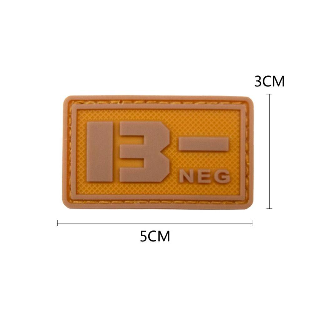 Светящийся значок группы крови, вышитая нашивка, аварийная повязка на руку, магическое кольцо-наклейка с группой крови