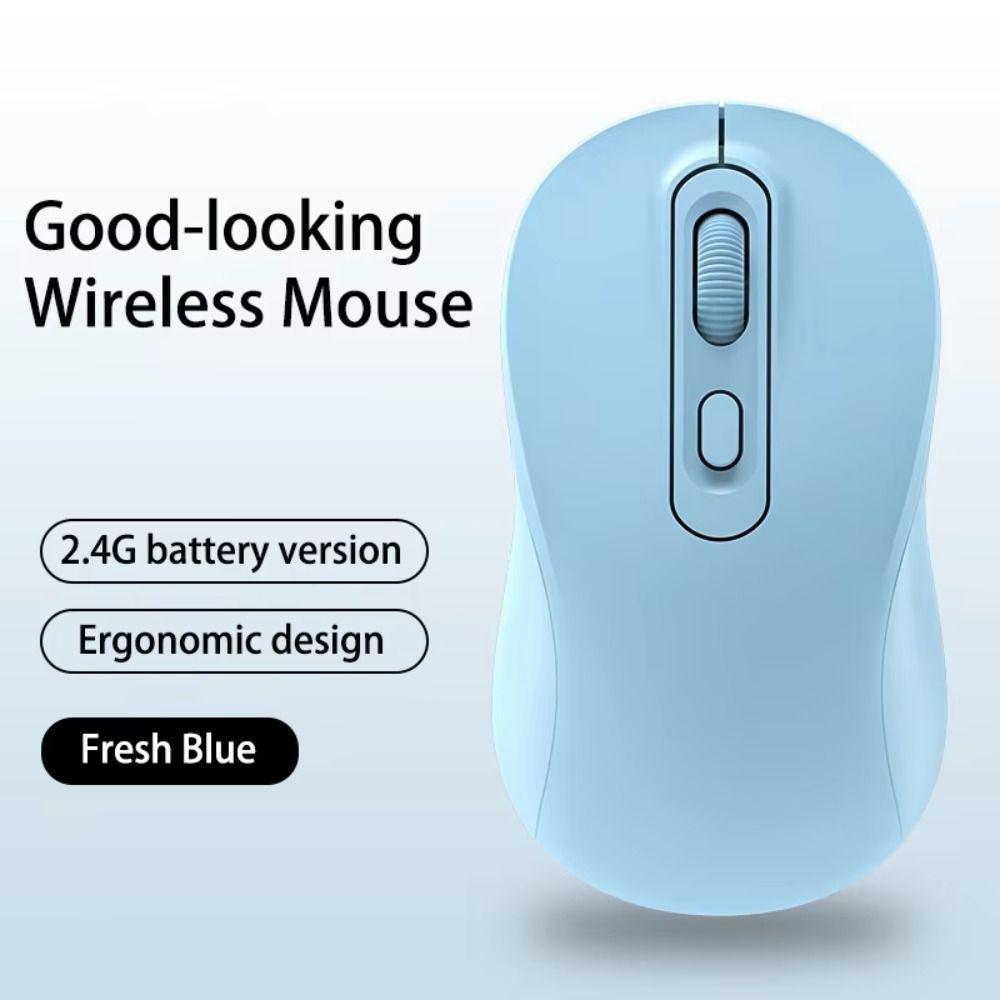 2.4GHz Macaron Wireless Mouse Noiseless Colorful Wireless Mouse Office/Home
