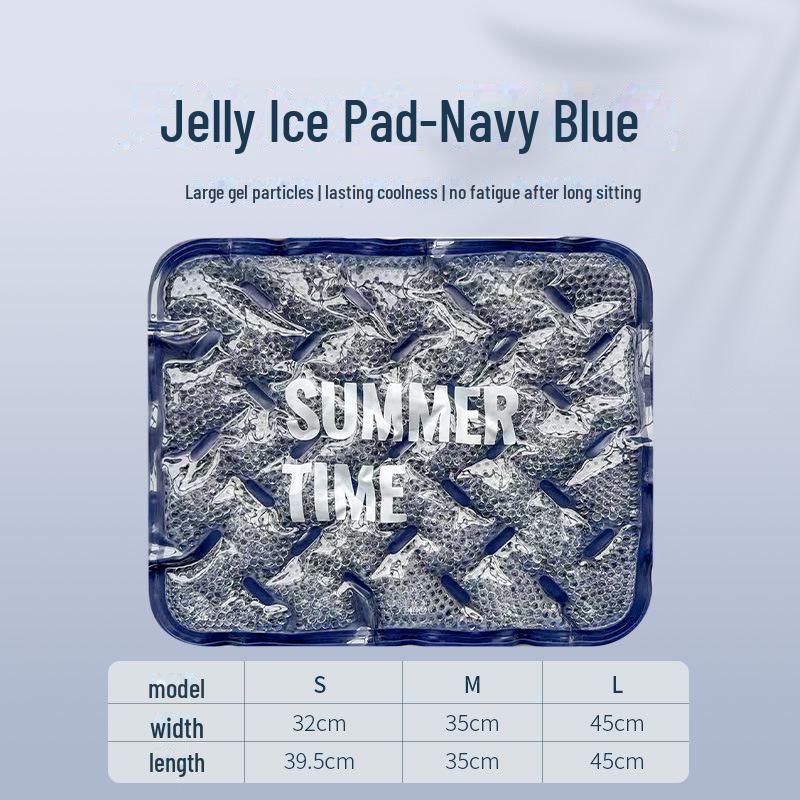 Summer Gel Seat Cushion: Breathable, Water-Injectable Ice Pad with Cooling Beads for Students and Cars.