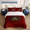 Atlanta United 3‑Piece Bedding Set Soft Microfiber Duvet Cover Pillowcases Comfortable Bed Linen for Bedroom Decoration