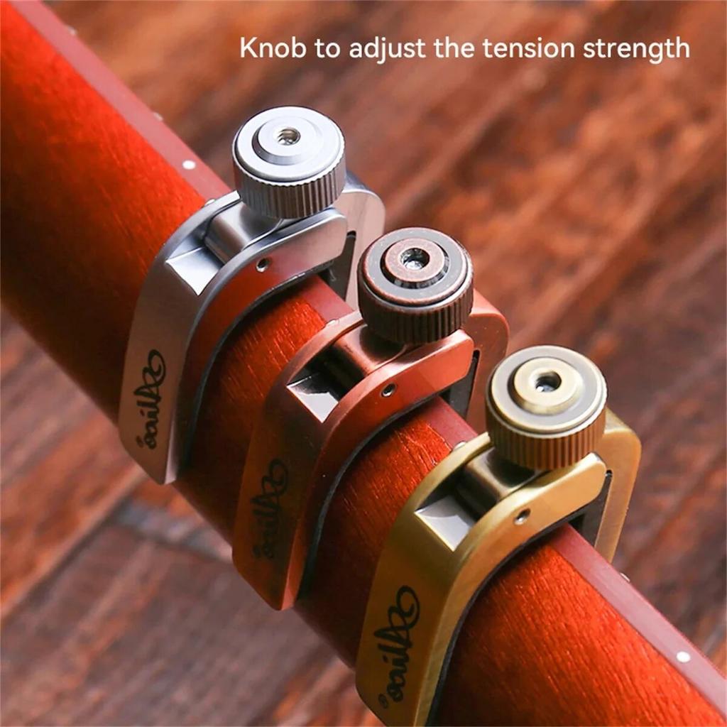 Каподастр для гитары Alice, регулируемый, роликовый, металлический, идеальный, для быстрой смены строя, для электроакустической гитары, бас-гитары, скрипки и укулеле