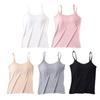 Over 12 Years Teenager Girls Camisole Solid Color Comfortable Halter Tops