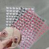 Наклейка для дизайна ногтей Бант Новая наклейка Черно-белая Золотое тиснение Тонкий Прочный стиль Можно наклеить Простые украшения для ногтей