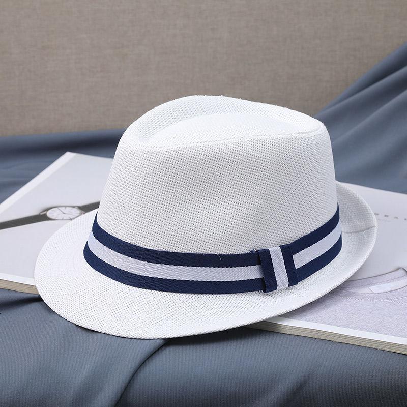 Новая шляпа Мужская летняя короткая модная джазовая шляпа джентльмена среднего и пожилого возраста для отдыха на открытом воздухе шляпа Джокера