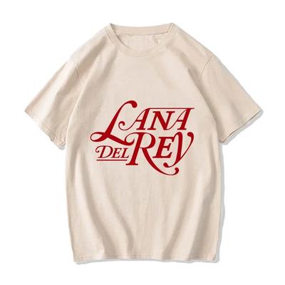 Футболки с принтом Lana Del Rey Singer, хлопковая футболка с короткими рукавами, весенне-летняя футболка высокого качества, мягкая удобная футболка, повседневная унисекс