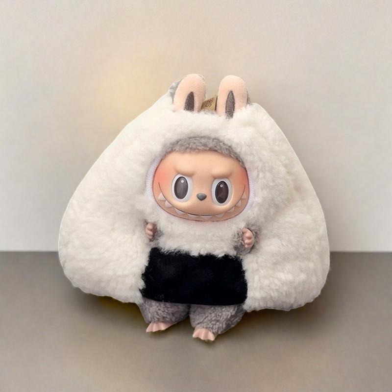 Mini Plush Doll'S Instant Noodle Bucket Clothes or Korea Kpop Exo 15-17cm Labubu Idol V1 V2 Overalls Set Clothing Gift