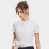 FILA T-Shirts Women's Lead Gray Crew Neck Moderate (Unisex) T-Shirts A11W421108FGY