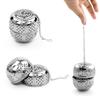 1PC Seasoning Ball Ball Shape Stainless Steel Tea Infuser SpiceBall  With Rope Chain