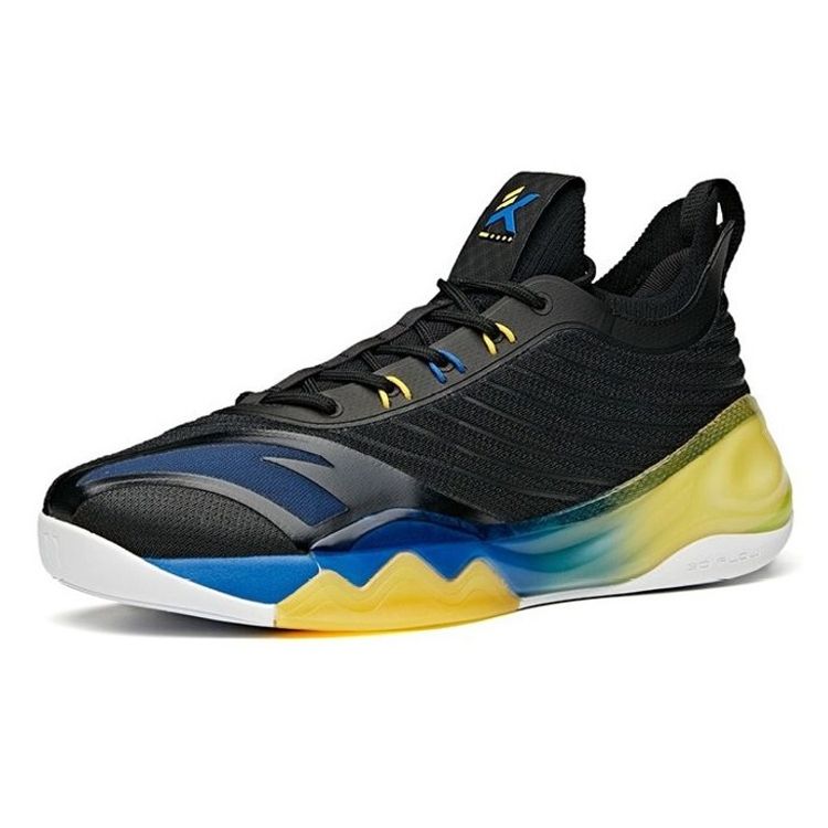 Anta KT6 Away Men Sneakers Black Yellow Blue 112121102-4