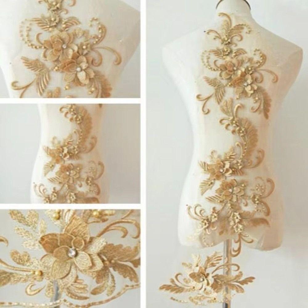 DIY Craft Flower Patch 3D Decoration Patch New Lace Applique Stage Dress