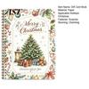 Durable Christmas Card Sleeve Gift Book, DIY Spiral-Bound Merry College Survival Holder Kit, 10-Page Greeting Book for Students Graduation Gifts
