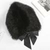 1PC Scarf Shawl Outdoor Windproof Short Ribbon Soft Mufflers Cold Proof Solid Color Winter Warm Faux Fox Fur Plush Collar