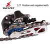 2pcs WUZEI MTB Road Bike Ceramic Pulley 7005 Aluminum Alloy Rear Derailleur 11T 12T 13T Guide wheel Ceramic Bearing Jockey Wheel