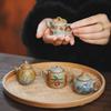 Zhi Nian Hua Hand-Painted Ceramic Mini Tea Pet Pot