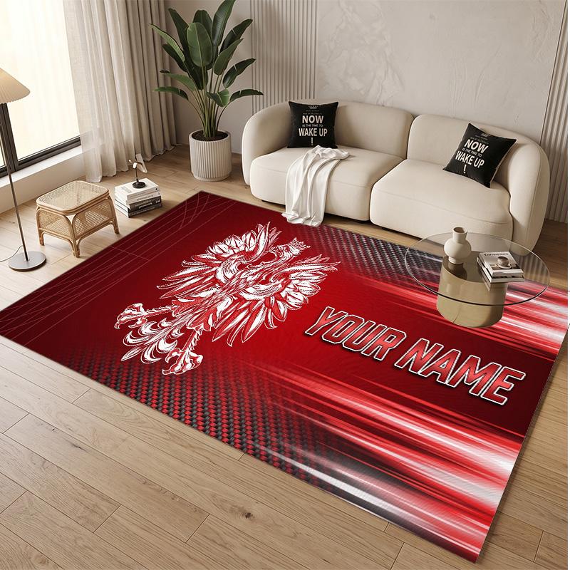 Personalized Crystal Velvet Carpet Poland Pattern Non Slip Floor Rug