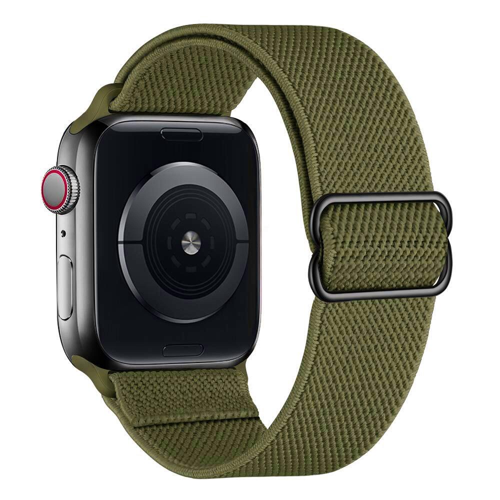 Нейлоновый ремешок для Apple Watch 10 9 8 7 Band 45 мм 41 мм 44 мм 40 мм 46 мм 42 мм Регулируемый эластичный браслет Solo Loop для iWatch Series 8 5 6 se