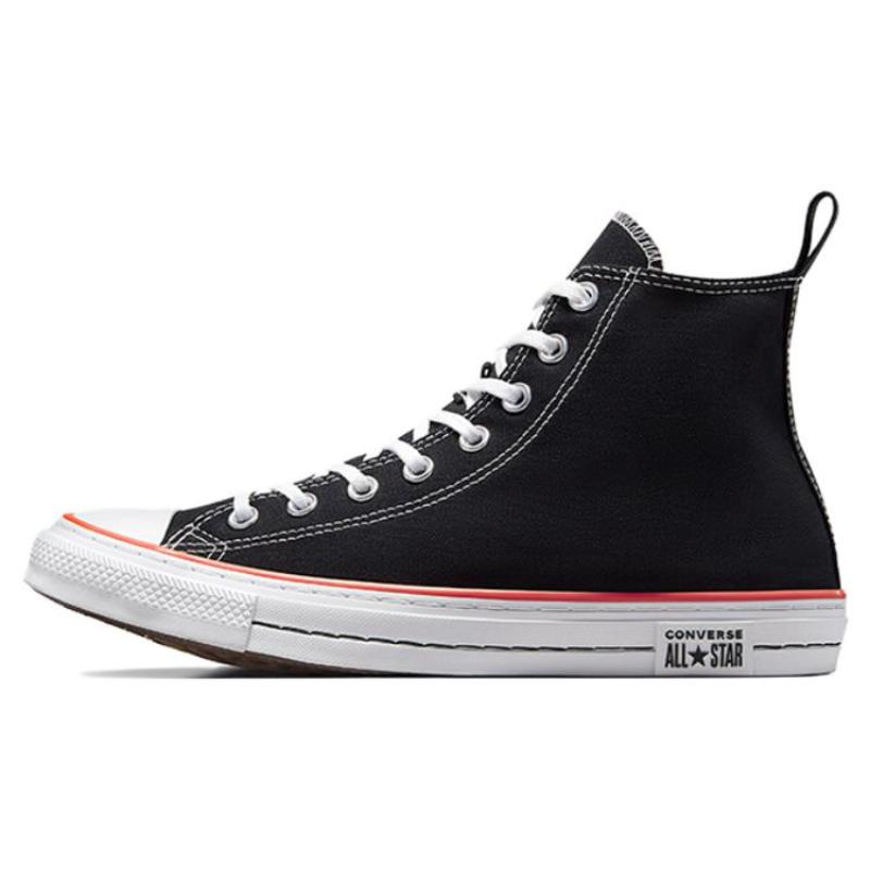 Converse All Star Comfortable and Versatile Abrasion Breathable High Top Canvas Shoes Unisex Black