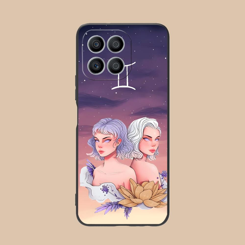 Чехол для мобильного телефона со знаком зодиака Близнецы для Honor 90 80 70 60 50 30 20 10 9 8 7 Pro S SE Lite 5G Цветная печать Роскошный