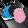 6pcs Car Coaster, Universal Car Non-slip Coaster, Decorative Silicone Coaster, Car Interior Mats