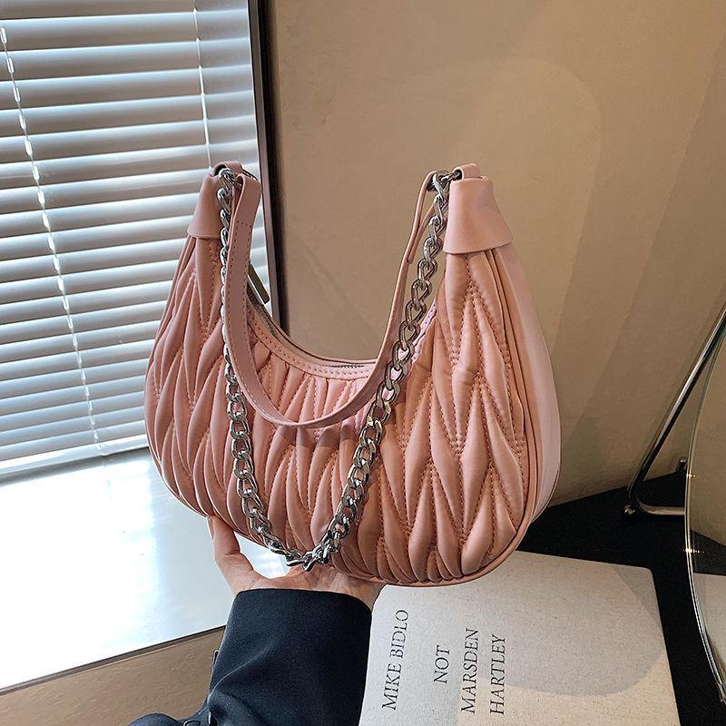 Плиссированная сумка-кроссбоди Saddle 2025 - Большая вместимость