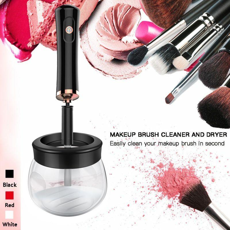 Professional Electric Makeup Brush Cleaner Eyelash Glue Shaker Machine Fast Washing and Drying Make Up Tool Brush Cleaner