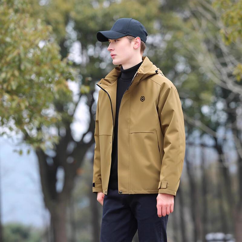 Jeep Мужская осенняя повседневная спортивная куртка с капюшоном