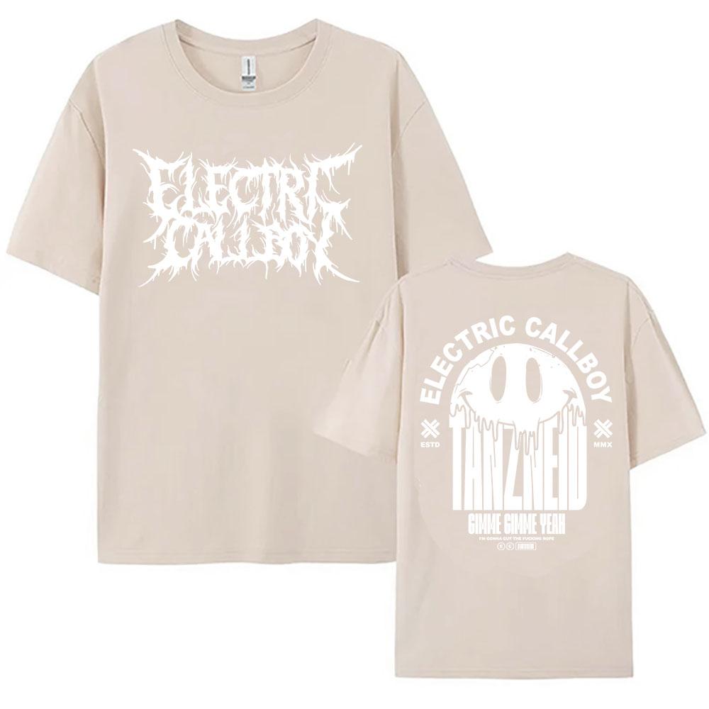 ELECTRIC CALLBOY Tanzneid Deathcore Shirt Short Sleeve Cotton Female Tshirt Graphic Merch Loose Casual Fashion Women Tshirts