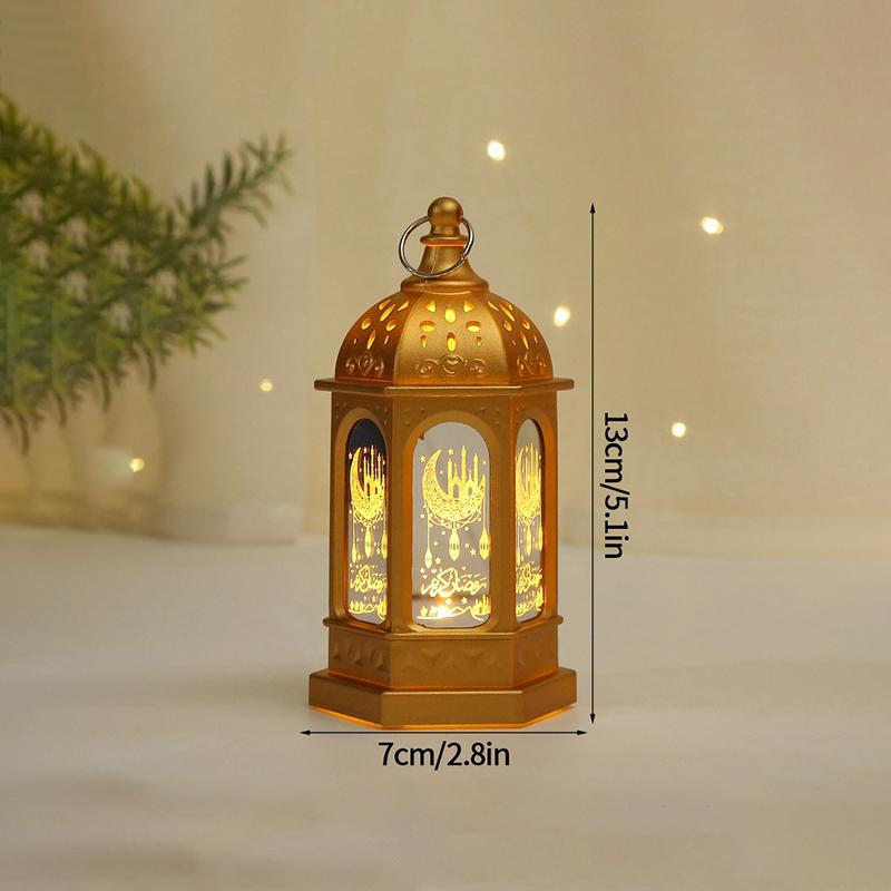 Muslim Ramadan Lantern Eid Led Night Light  Ramadan Decoration Moon Star Glowing Light Islamic Eid Al Adha Gift