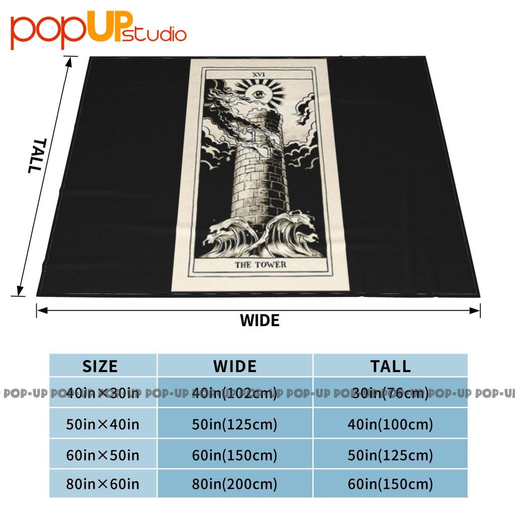 The Tower Tarot Card Art Logo Ultra-Soft Blanket Quilt Winter Sofa Cover Bed Covers