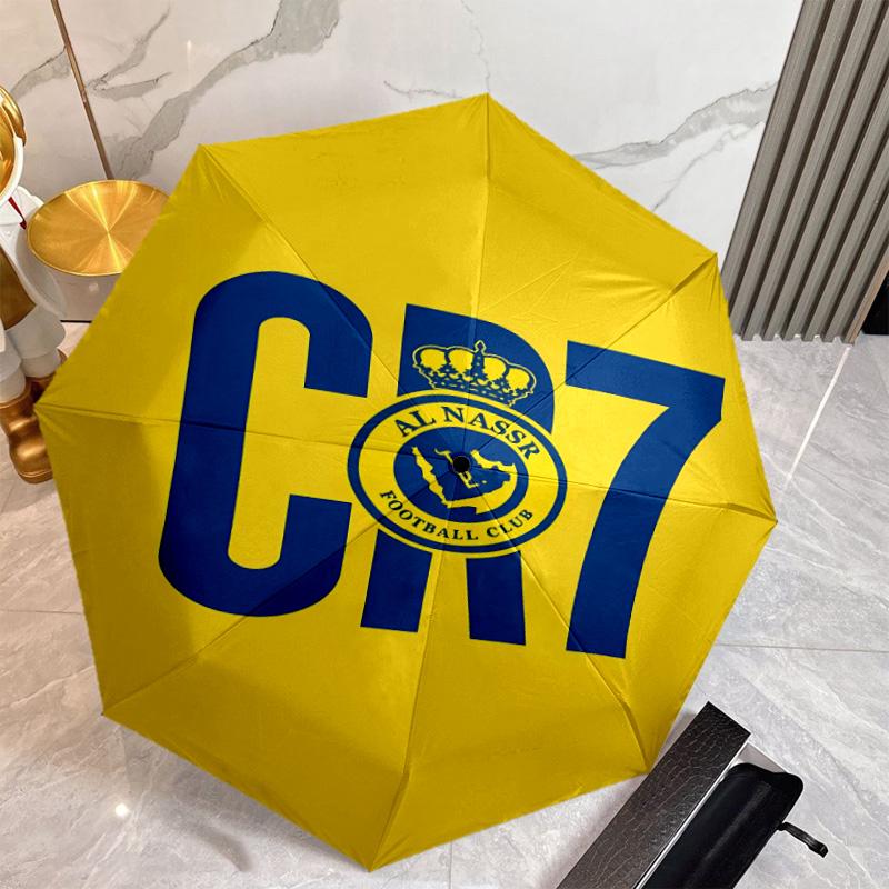 Football Team Umbrella with Automatic Open/Close & Self-8-Rib Heavy-Duty Umbrella, Compact Travel Umbrella Suitable for Outdoor