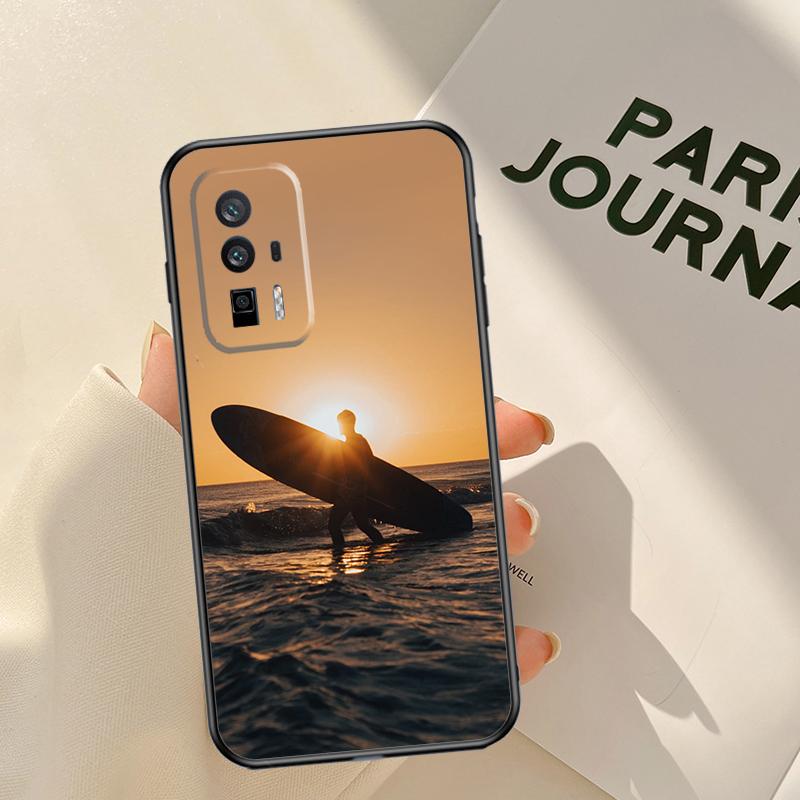 Чехол для телефона Surf Surfboard для Xiaomi 15T 14T 13T Pro 14 15 Ultra 17 Pro Max POCO F8 F7 F5 F6 X3 X5 X6 X7 Pro Coque
