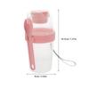 1 Set 1 Set Portable Salad Cup Double Layer Overnight Oats Container Leak Proof Bpa Free Pp Food Jar For Meal Prep Yogurt Cereal