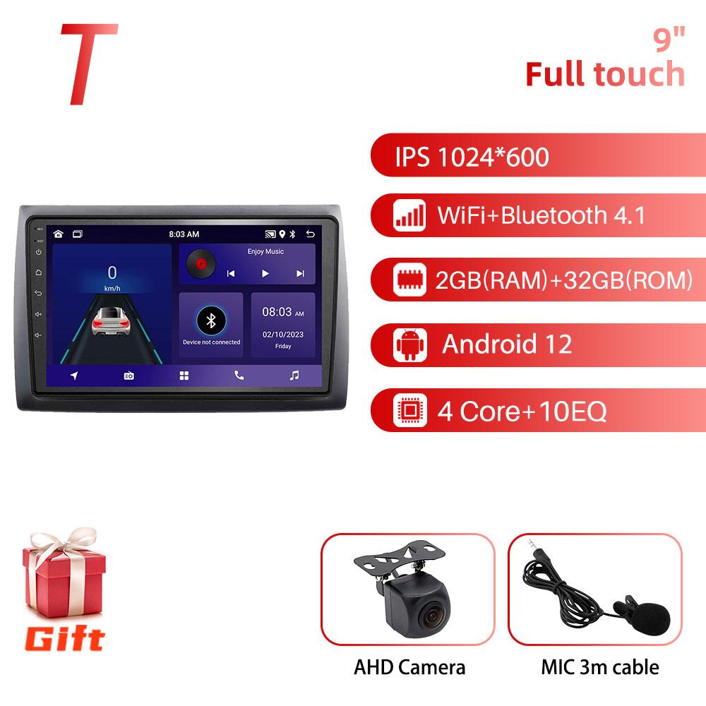 Android Car Radio 9 дюймов для Fiat Stilo 2010 GPS 2din 4G LTE Мультимедиа Видео Плеер Головное Устройство Радио Стерео Беспроводной Carplay