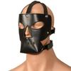 Sex Toy Headgear Black Leather Mask Headgear Fetish Harness BDSM Sex Games Chastity