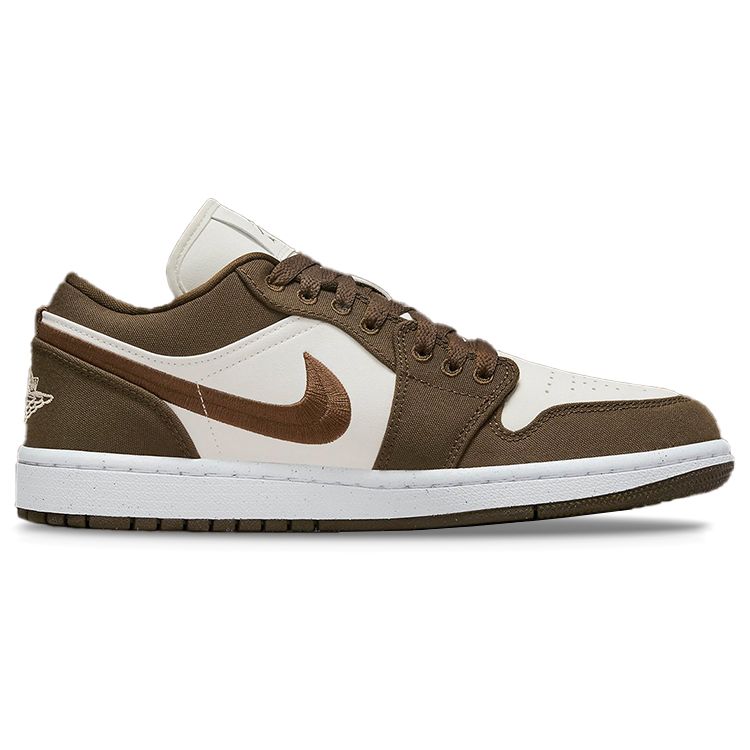 Air Jordan 1 Low SE Light Olive Женские кроссовки Green White Sail DV0426-301