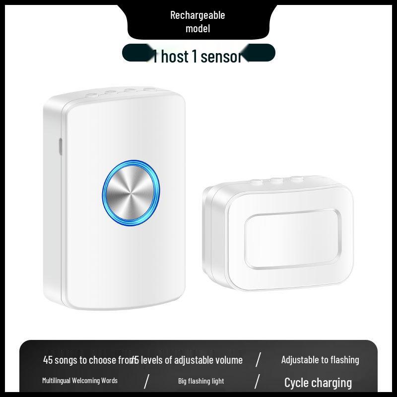 Welcome Sensor: Entry Reminder, Greeter & Alarm for Supermarket Doorways